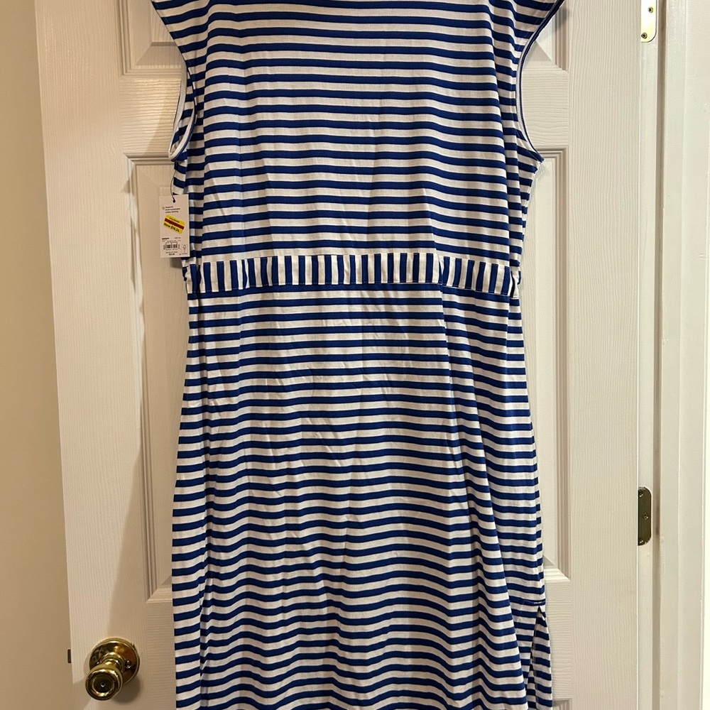 BNWT Sonoma Women’s Size XXL Blue and White Stripe Dress - Picture 6 of 6